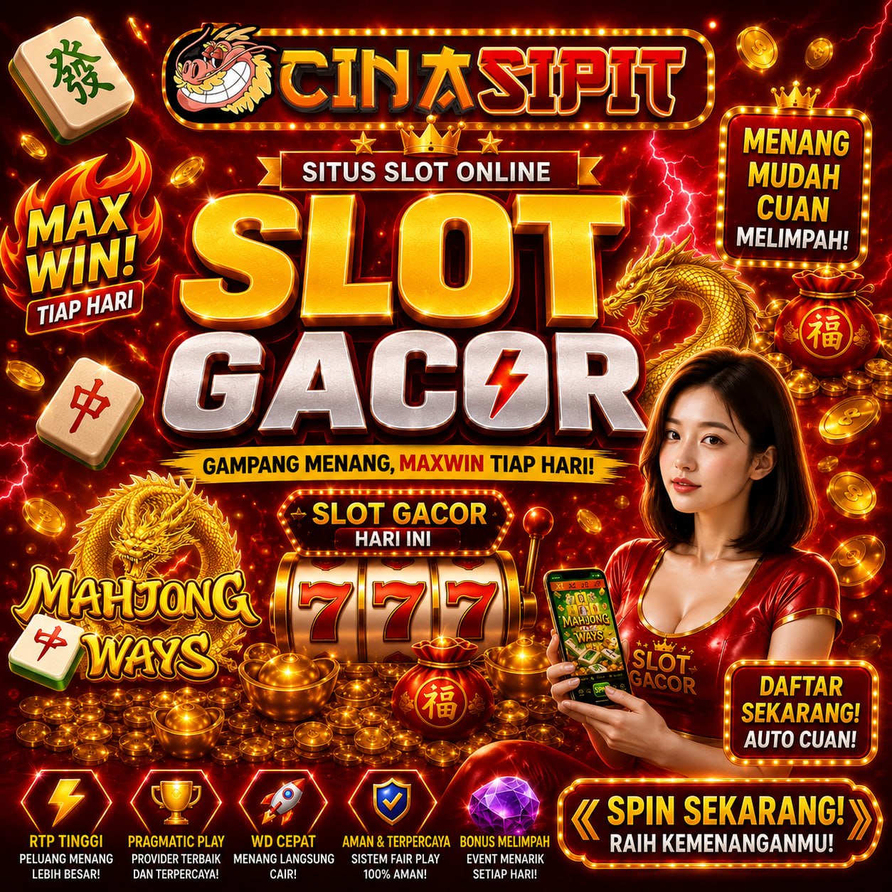 CINASIPIT: The Mahjong Ways 2 Slot Scatter Hitam PG Soft Gampang Menang Terbaik Se-Asia